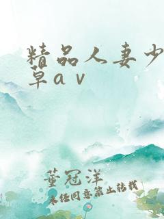 精品人妻少妇嫩草aⅴ