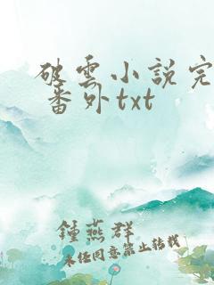 破云小说完整版 番外txt