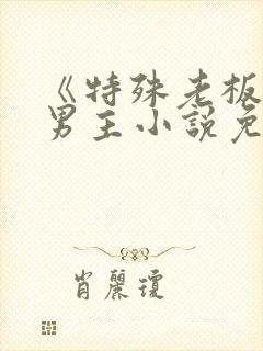 《特殊老板》双男主小说免费阅读