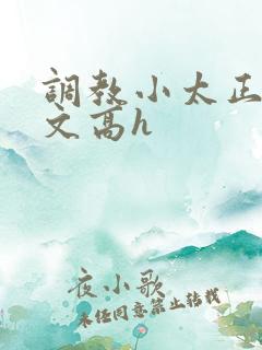 调教小太正肉车文高h