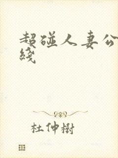 超碰人妻公开在线