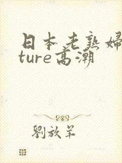 日本老熟妇mature高潮