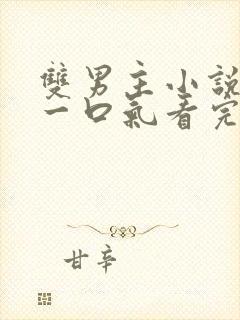 双男主小说推文一口气看完系列视频