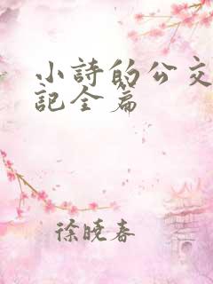 小诗的公交车日记全篇