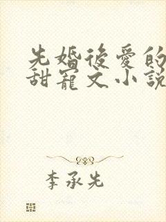 先婚后爱的短篇甜宠文小说