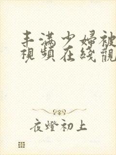 丰满少妇被猛烈视频在线观看