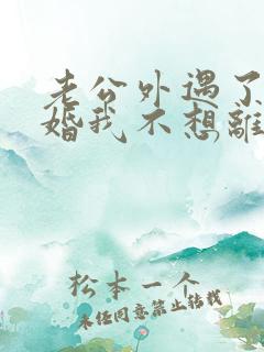 老公外遇了要离婚我不想离婚怎么办