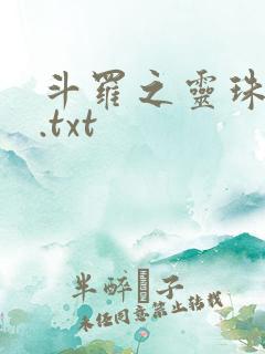 斗罗之灵珠神剑.txt