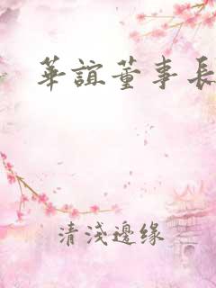 华谊董事长赵磊