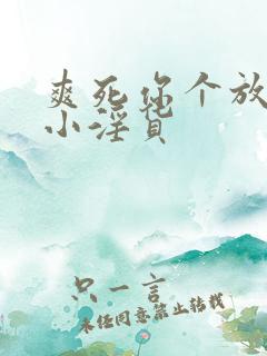 爽死你个放荡的小淫货