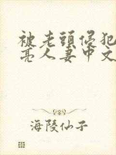 被老头侵犯的漂亮人妻中文字幕