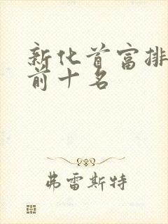 新化首富排行榜前十名