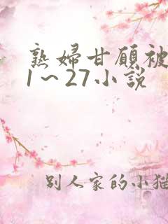 熟妇甘愿被调教1～27小说