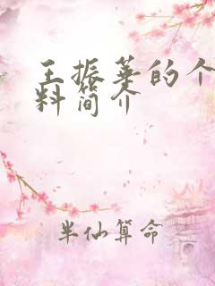 王振华的个人资料简介