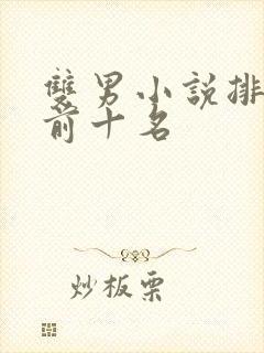 双男小说排行榜前十名