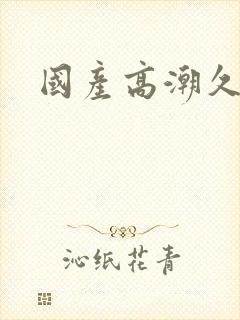 国产高潮久久久