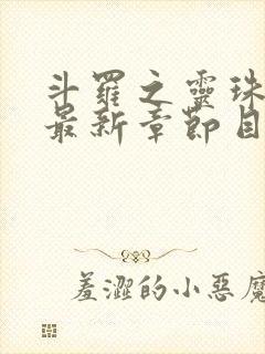 斗罗之灵珠神剑最新章节目录