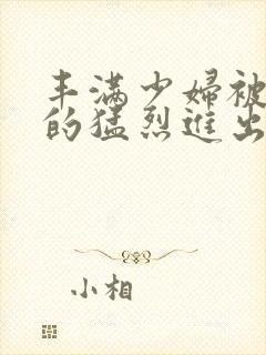 丰满少妇被粗大的猛烈进出