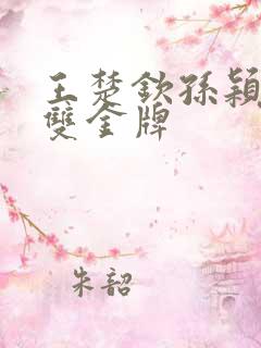 王楚钦孙颖莎混双金牌