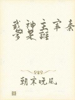 武神主宰秦尘他爹是谁