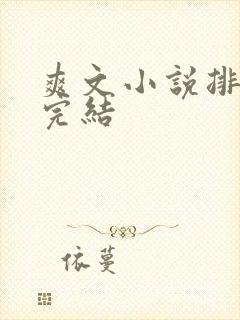 爽文小说排行榜完结