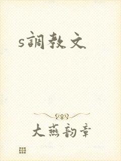 s调教文