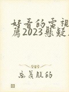 好看的电视剧推荐2023悬疑剧