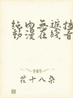 纯肉无遮挡h肉动漫在线看