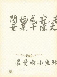 闪婚成宠,老公竟是千亿大佬 烦凡酱