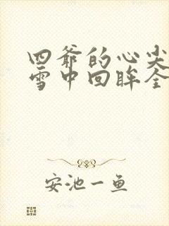四爷的心尖宠妃雪中回眸全文在线阅读