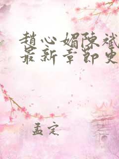 赵心媚陈斌小说最新章节更新时间