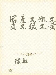 国产又粗又长又爽又猛又黄