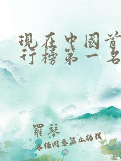 现在中国首富排行榜第一名是谁