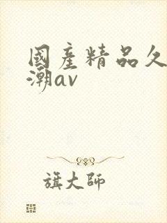 国产精品久久高潮av