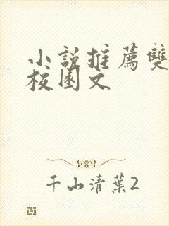 小说推荐双男主校园文