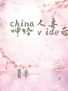 china人妻呻吟ⅴide白浆