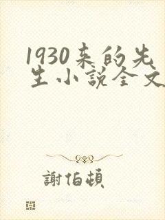 1930来的先生小说全文免费阅读