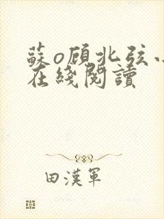 苏o顾北弦小说在线阅读