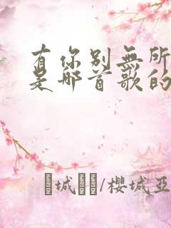 有你别无所求了是哪首歌的歌词