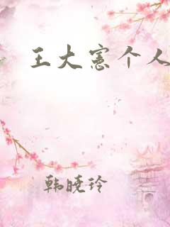 王大宪个人简介