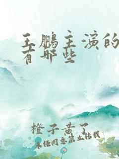 王鹏主演的短剧有哪些