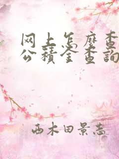 网上怎么查住房公积金查询个人账户