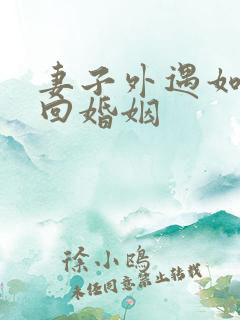 妻子外遇如何挽回婚姻