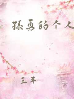 孙勇的个人简介