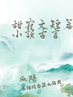 甜宠文短篇完结小说古言