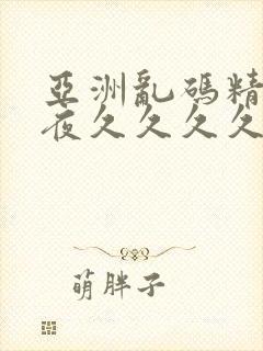 亚洲乱码精品午夜久久久久