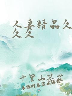 人妻精品久久久久久