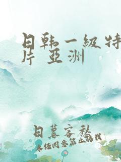 日韩一级特黄大片 亚洲