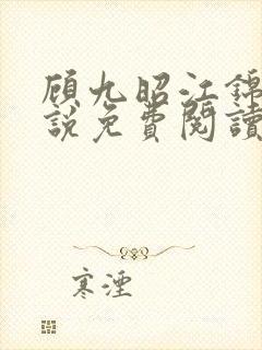 顾九昭江锦禾小说免费阅读最新章节