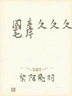 国产久久久精品毛片